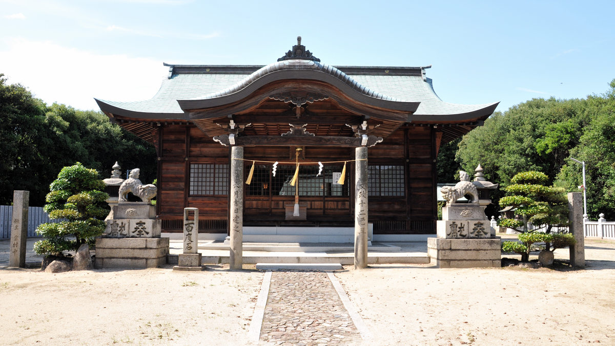 本荘八幡宮（岡山）の風景