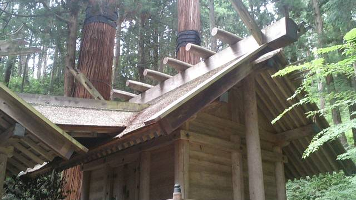 仁科神明宮（長野）の風景