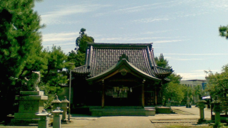 於保多神社（富山）の風景