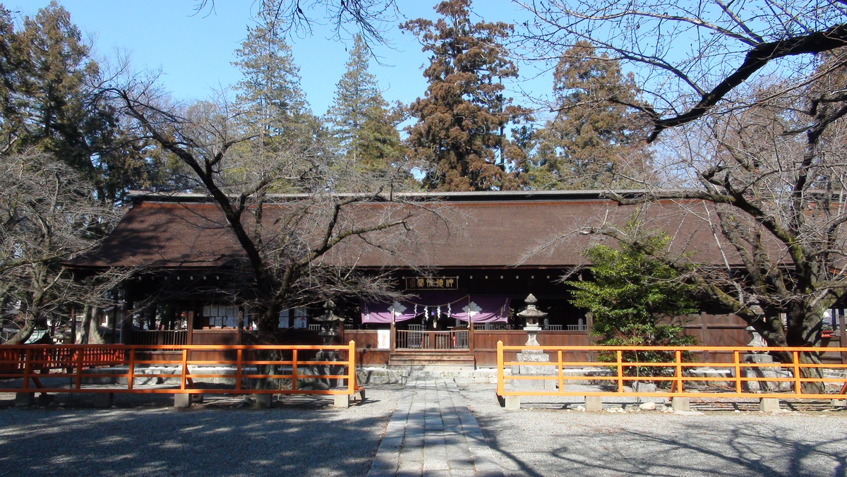 大井俣窪八幡神社（山梨）の風景